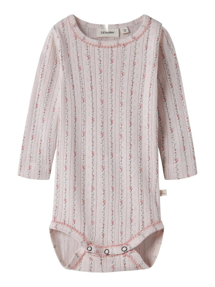 Lil Atelier Baby RACHELLO DUNA SLIM body - Morganite Flower | Torgunns Barneklær AS