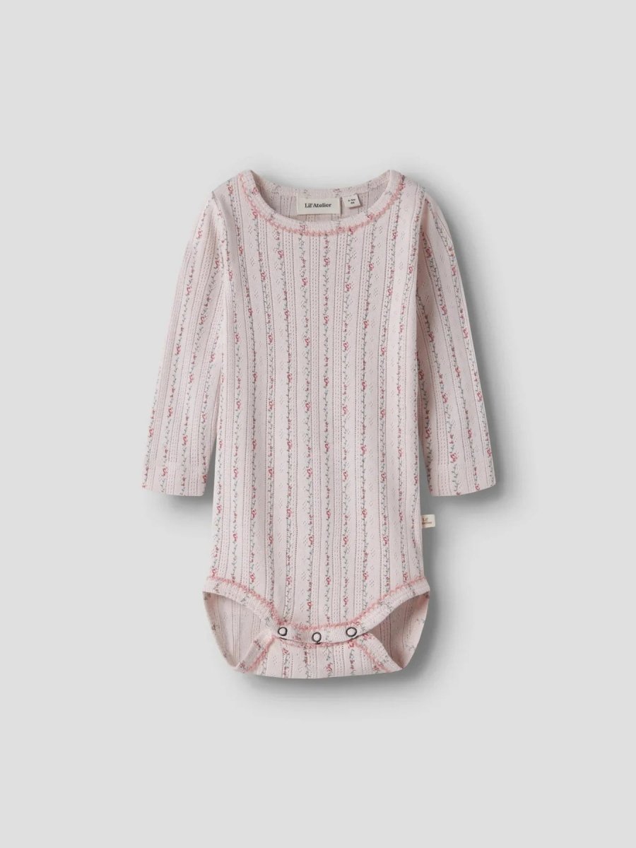 Lil Atelier Baby RACHELLO DUNA SLIM body - Morganite Flower | Torgunns Barneklær AS