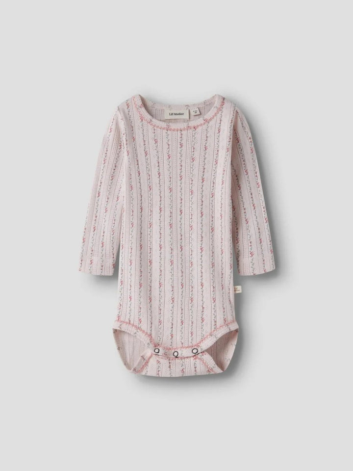 Lil Atelier Baby RACHELLO DUNA SLIM body - Morganite Flower | Torgunns Barneklær AS
