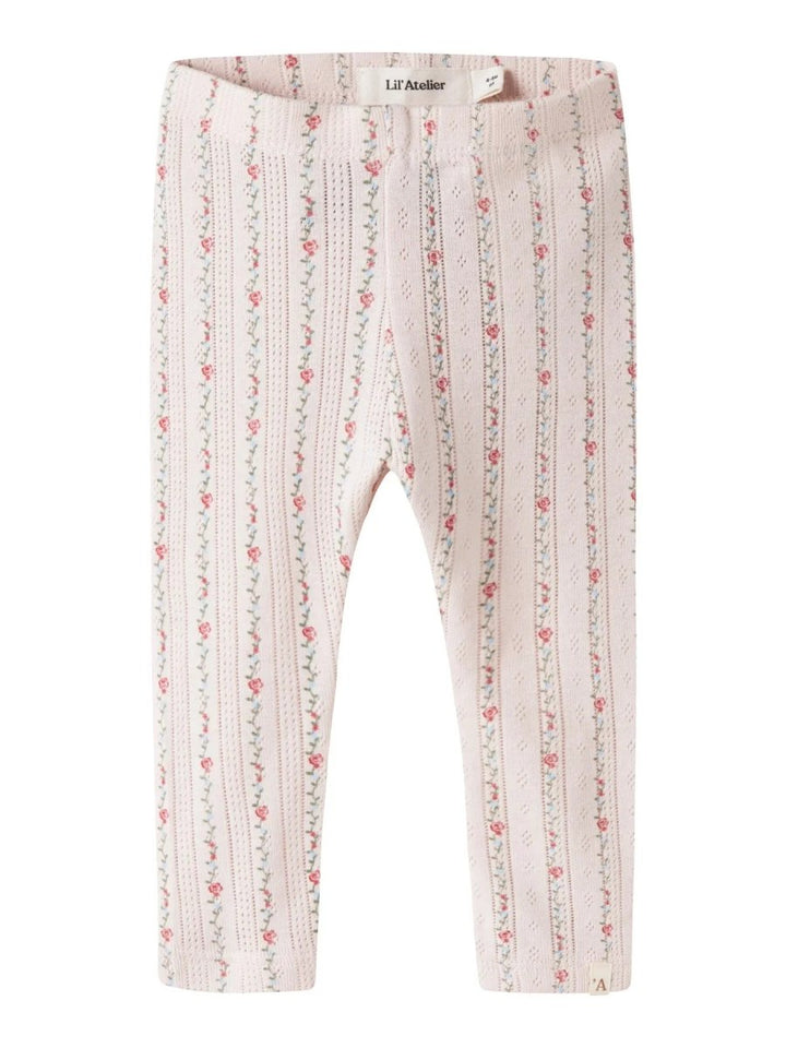 Lil Atelier Baby RACHELLO RIA SLIM leggings - Morganite Flower | Torgunns Barneklær AS