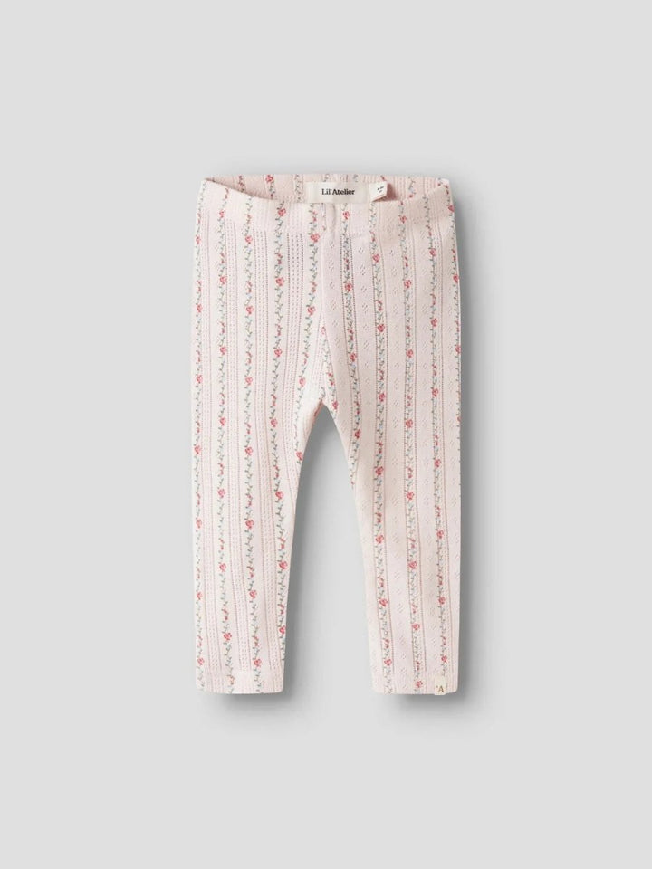 Lil Atelier Baby RACHELLO RIA SLIM leggings - Morganite Flower | Torgunns Barneklær AS