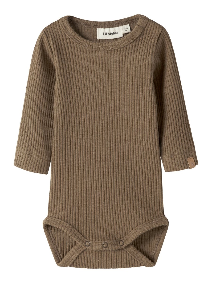 Lil' Atelier Baby RAJO MAB LS SLIM BODY - Kangaroo | Torgunns Barneklær AS