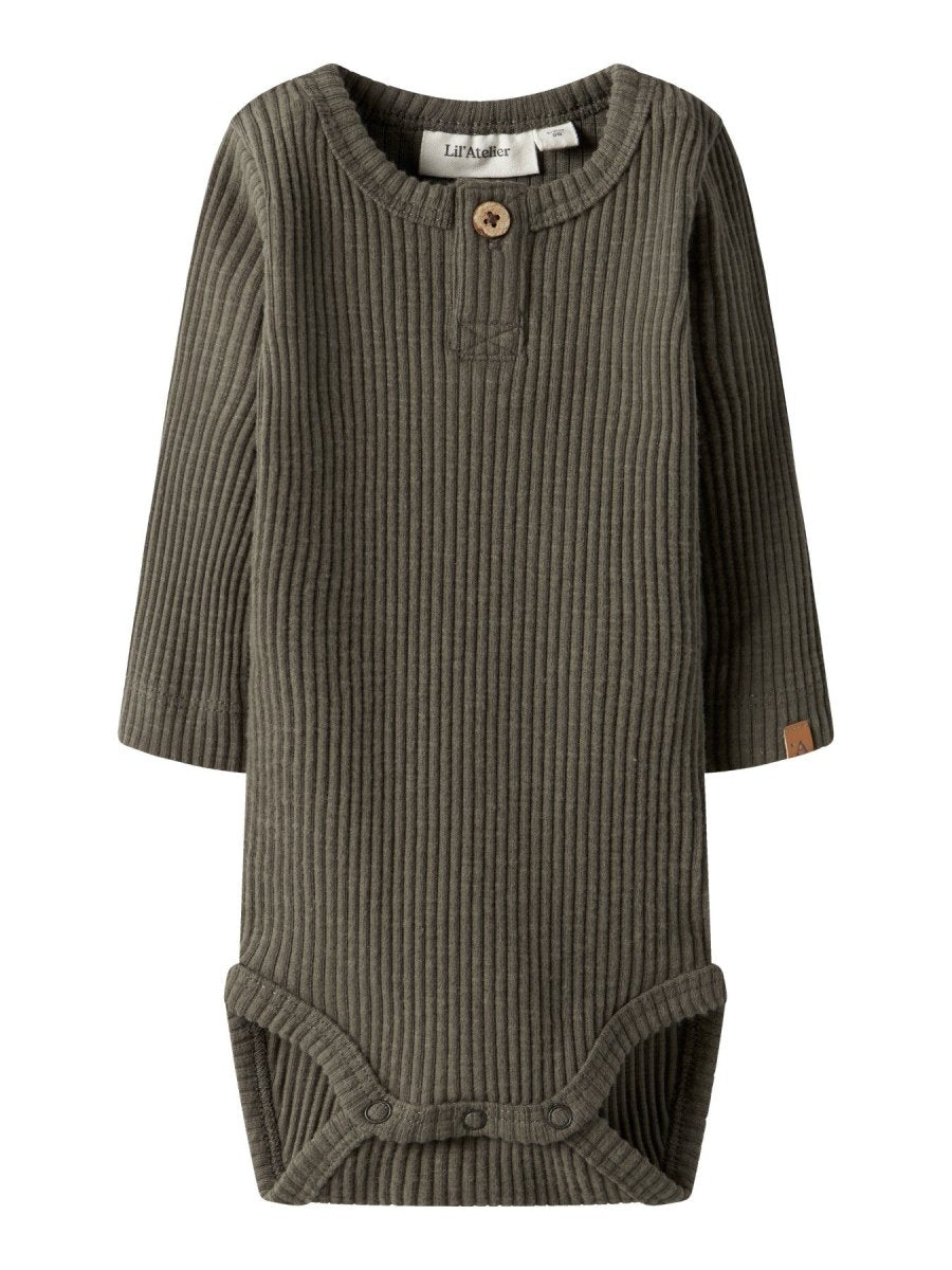 Lil' Atelier Baby RAJO MAL LS SLIM BODY - Sea Turtle | Torgunns Barneklær AS