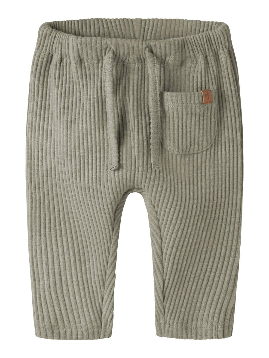 Lil' Atelier Baby RAJO MAN LOOSE PANT - Moss Gray | Torgunns Barneklær AS