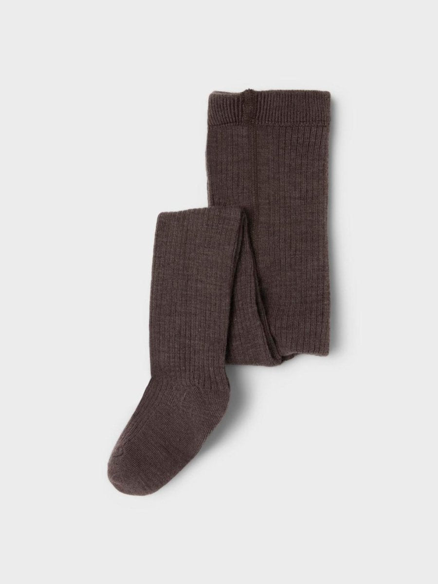 Lil' Atelier BABY RAKEL IBI PANTYHOSE WO/PO - Shitake | Torgunns Barneklær AS