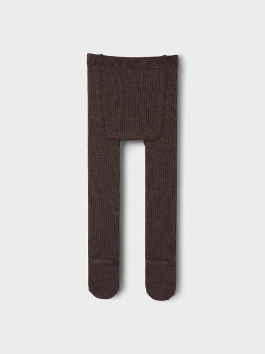 Lil' Atelier BABY RAKEL IBI PANTYHOSE WO/PO - Shitake | Torgunns Barneklær AS