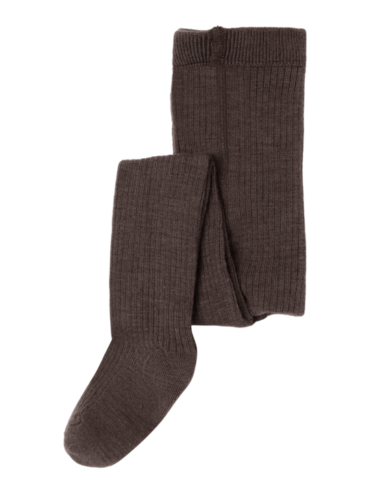 Lil' Atelier BABY RAKEL IBI PANTYHOSE WO/PO - Shitake | Torgunns Barneklær AS