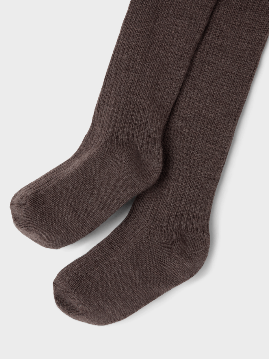Lil' Atelier BABY RAKEL IBI PANTYHOSE WO/PO - Shitake | Torgunns Barneklær AS