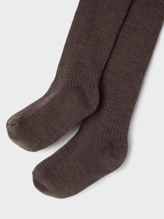 Lil' Atelier BABY RAKEL IBI PANTYHOSE WO/PO - Shitake | Torgunns Barneklær AS