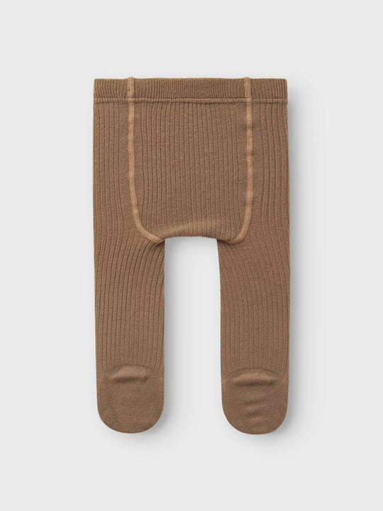 Lil' Atelier Baby RAKEL NIL WO/PO PANTYHOSE - Petrified Oak | Torgunns Barneklær AS