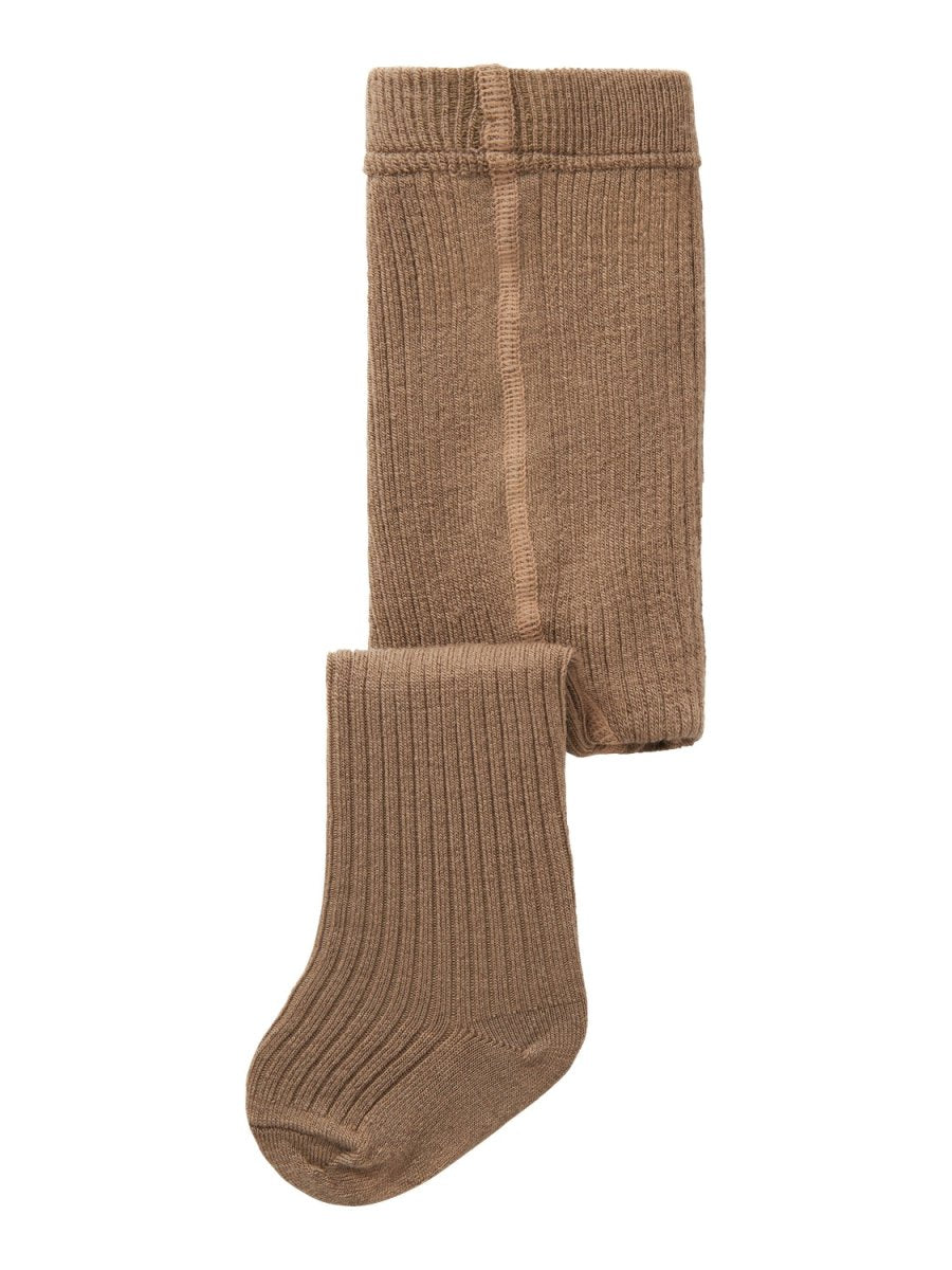 Lil' Atelier Baby RAKEL NIL WO/PO PANTYHOSE - Petrified Oak | Torgunns Barneklær AS