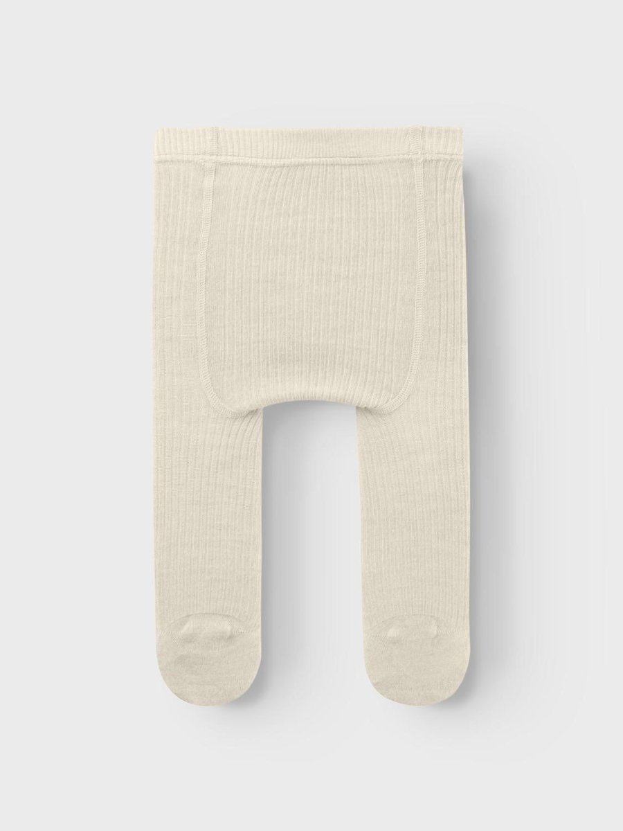 Lil' Atelier Baby RAKEL WOOL PANTYHOSE - Turtledove Melange | Torgunns Barneklær AS