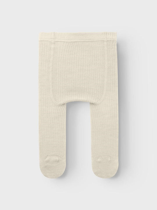 Lil' Atelier Baby RAKEL WOOL PANTYHOSE - Turtledove Melange | Torgunns Barneklær AS