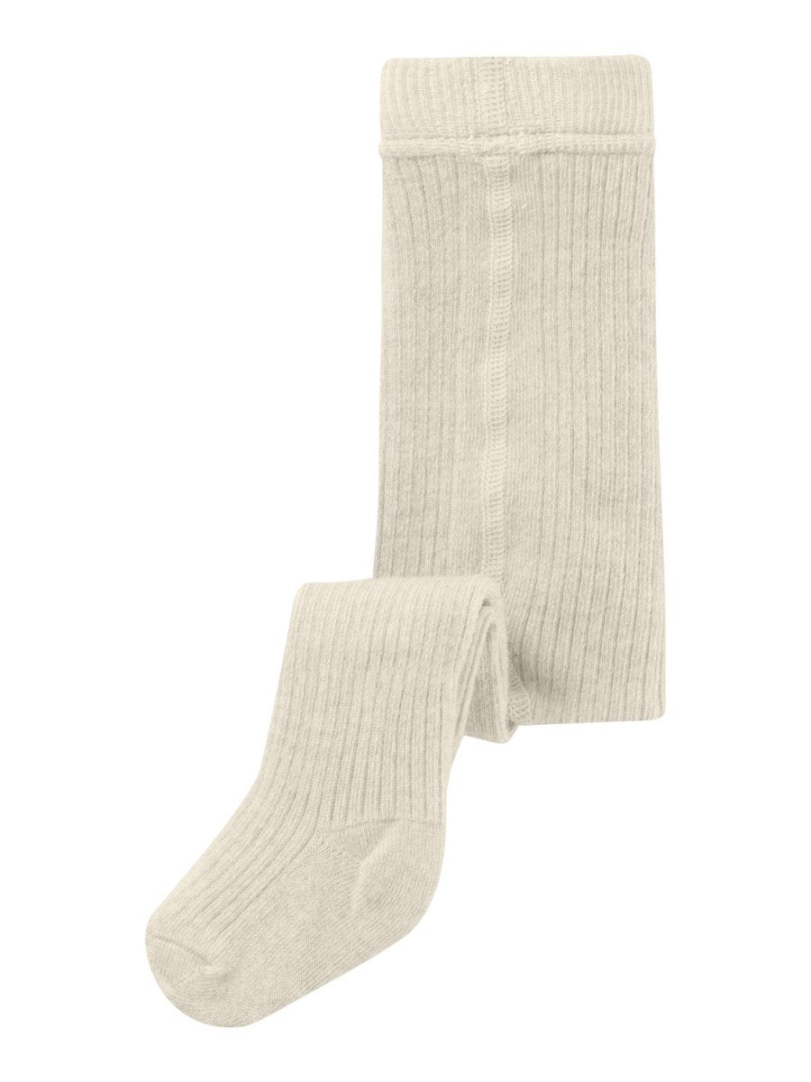 Lil' Atelier Baby RAKEL WOOL PANTYHOSE - Turtledove Melange | Torgunns Barneklær AS