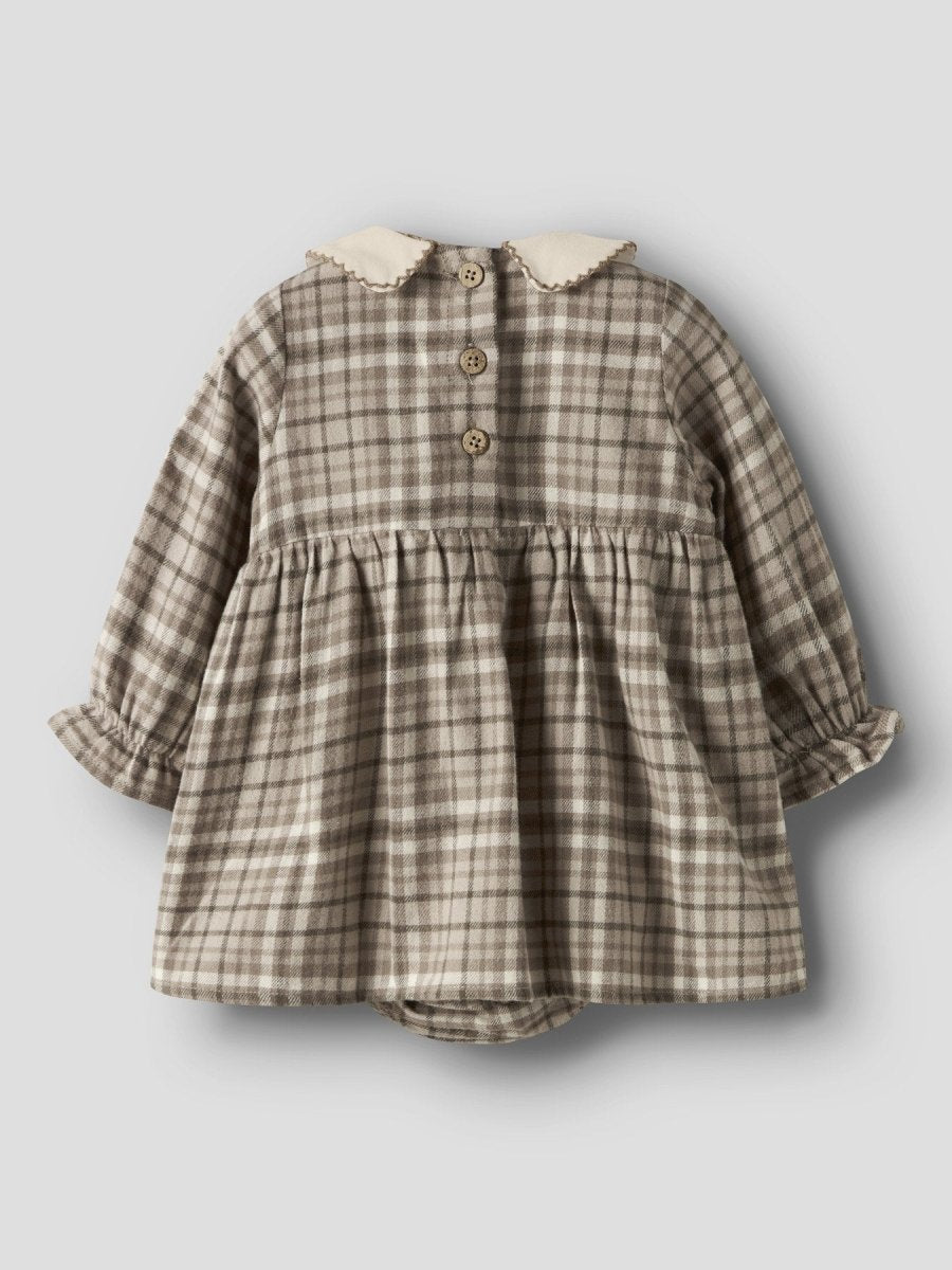Lil' Atelier Baby REBEL LS BODY DRESS - Sepia Tint | Torgunns Barneklær AS