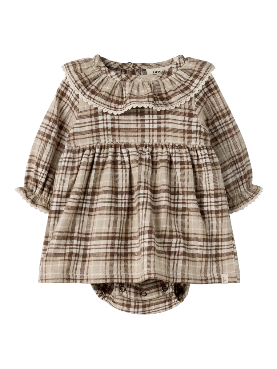 Lil' Atelier baby RENRIK bodykjole - White Pepper | Torgunns Barneklær AS