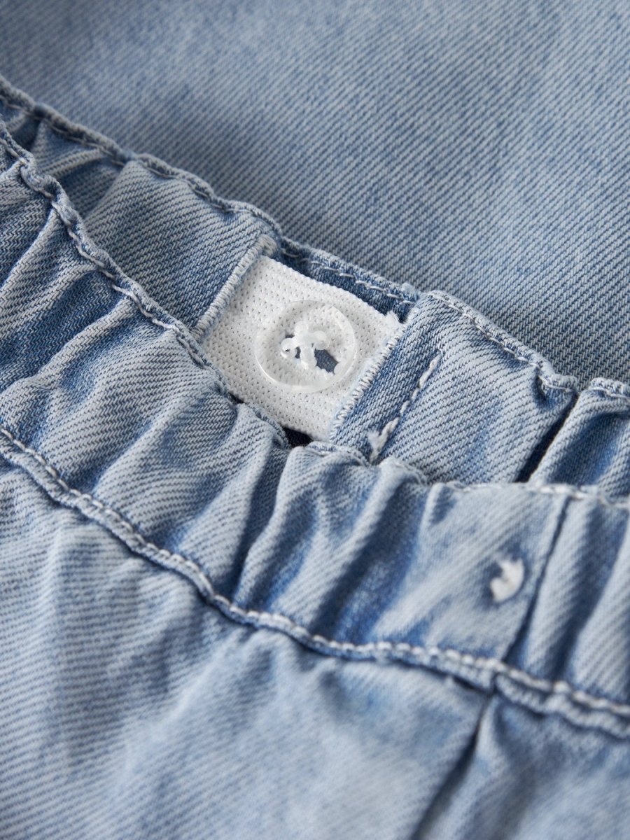 Lil' Atelier Baby River Loose Shorts - Medium Blue Denim | Torgunns Barneklær AS