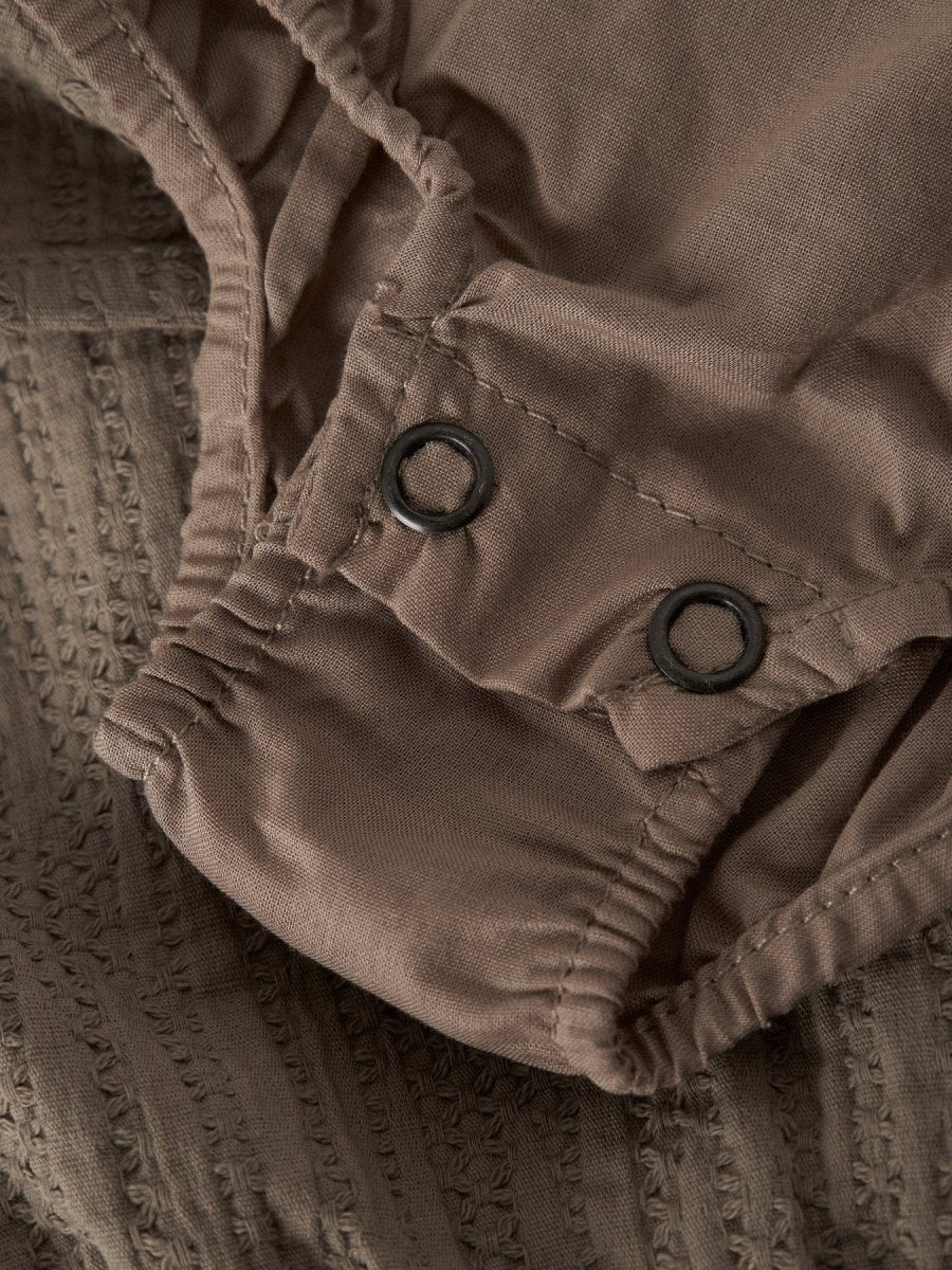 Lil' Atelier Baby ROSITA LIU LS BODY DRESS - Sepia Tint | Torgunns Barneklær AS
