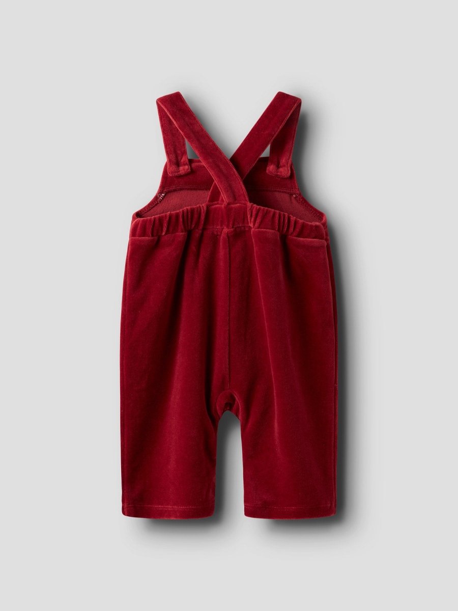 Lil' Atelier Baby SAGA SAG LOOSE OVERALL - Red Dahlia | Torgunns Barneklær AS