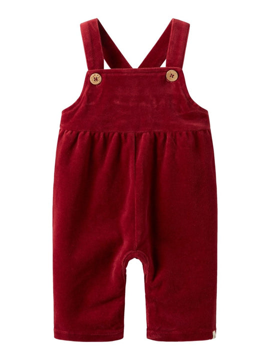 Lil' Atelier Baby SAGA SAG LOOSE OVERALL - Red Dahlia | Torgunns Barneklær AS