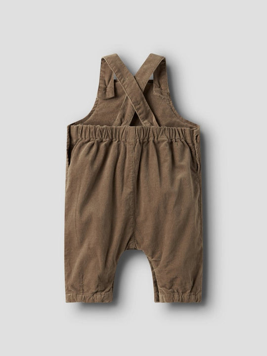 Lil' Atelier Baby SOMBA LOOSE CORD OVERALL - Sepia Tint | Torgunns Barneklær AS