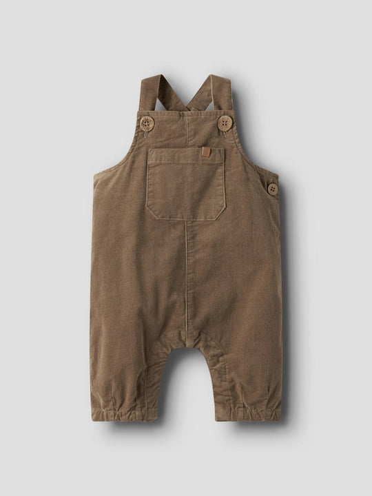 Lil' Atelier Baby SOMBA LOOSE CORD OVERALL - Sepia Tint | Torgunns Barneklær AS