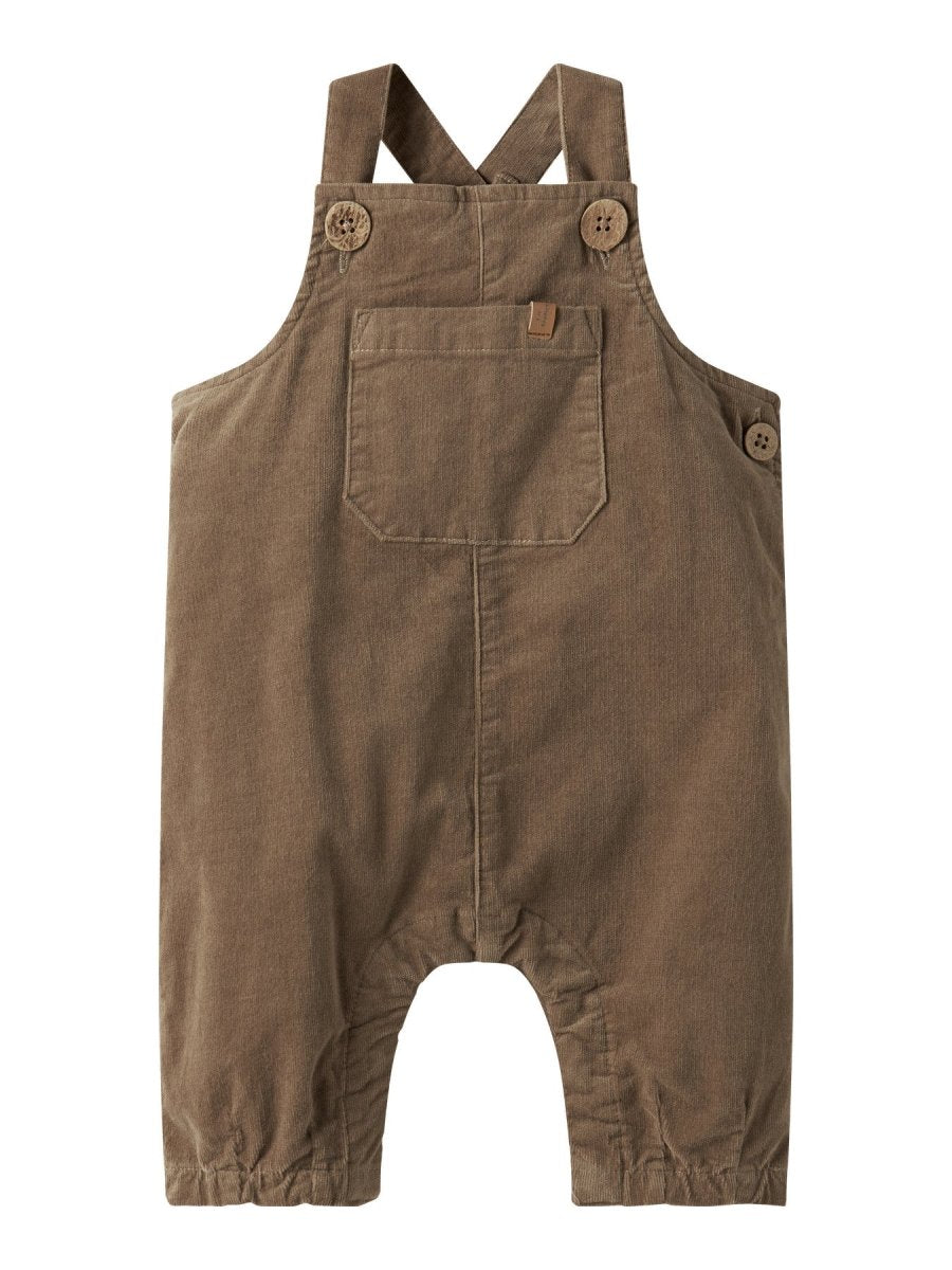 Lil' Atelier Baby SOMBA LOOSE CORD OVERALL - Sepia Tint | Torgunns Barneklær AS