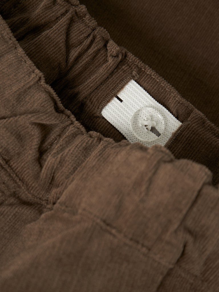 Lil' Atelier Baby SOMBA Loose Cord Pant - Teak | Torgunns Barneklær AS