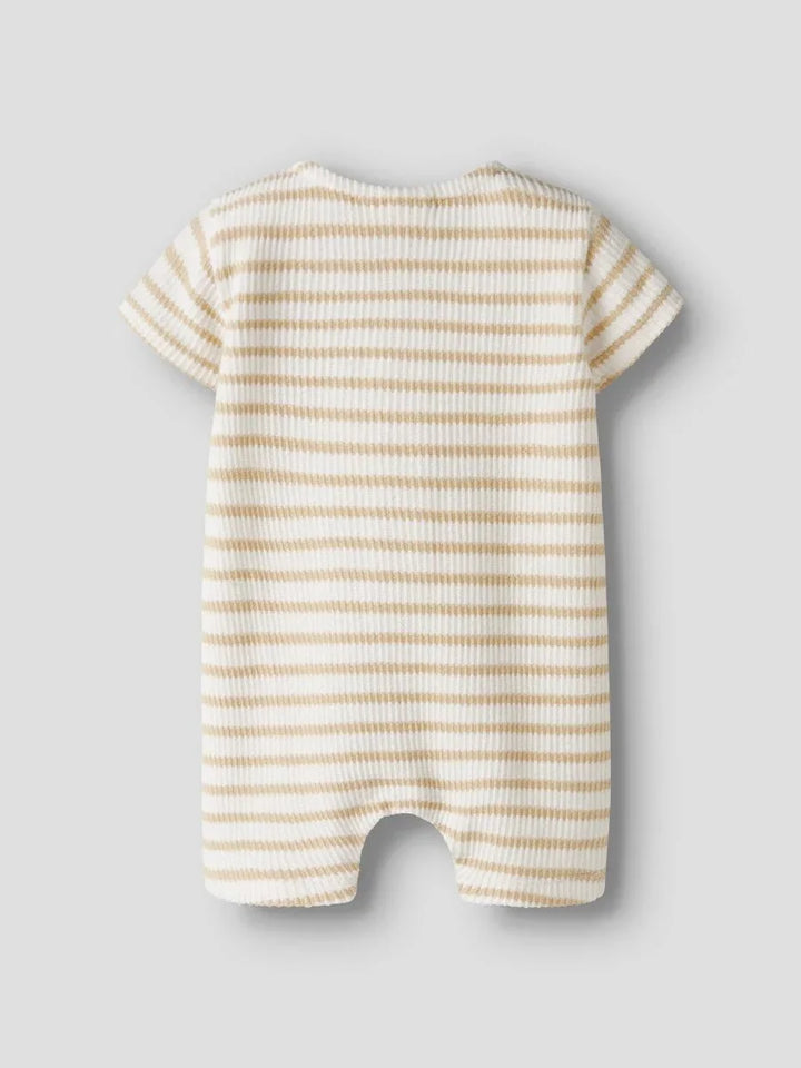 Lil Atelier Baby TADEO LOOSE romper - Coconut Milk | Mojave Desert | Torgunns Barneklær AS