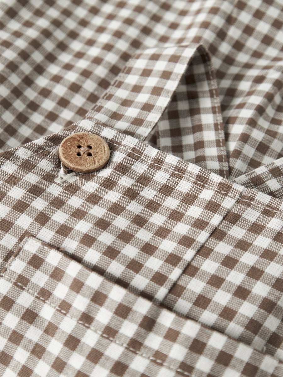 Lil' Atelier Baby TALLULA OVERALL PANT - Shitake | Torgunns Barneklær AS