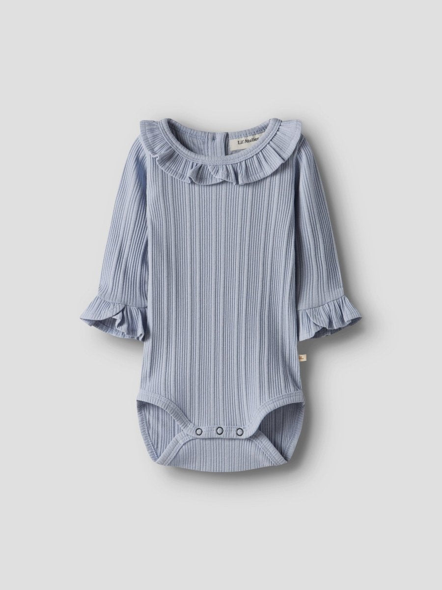 Lil' Atelier Baby TANSY LS SLIM BODY - Zen Blue | Torgunns Barneklær AS
