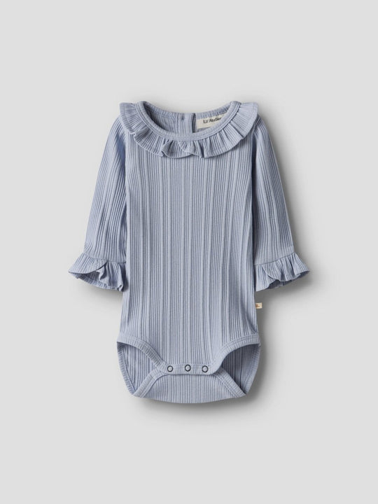 Lil' Atelier Baby TANSY LS SLIM BODY - Zen Blue | Torgunns Barneklær AS