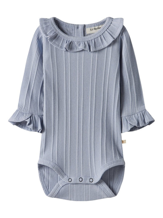 Lil' Atelier Baby TANSY LS SLIM BODY - Zen Blue | Torgunns Barneklær AS
