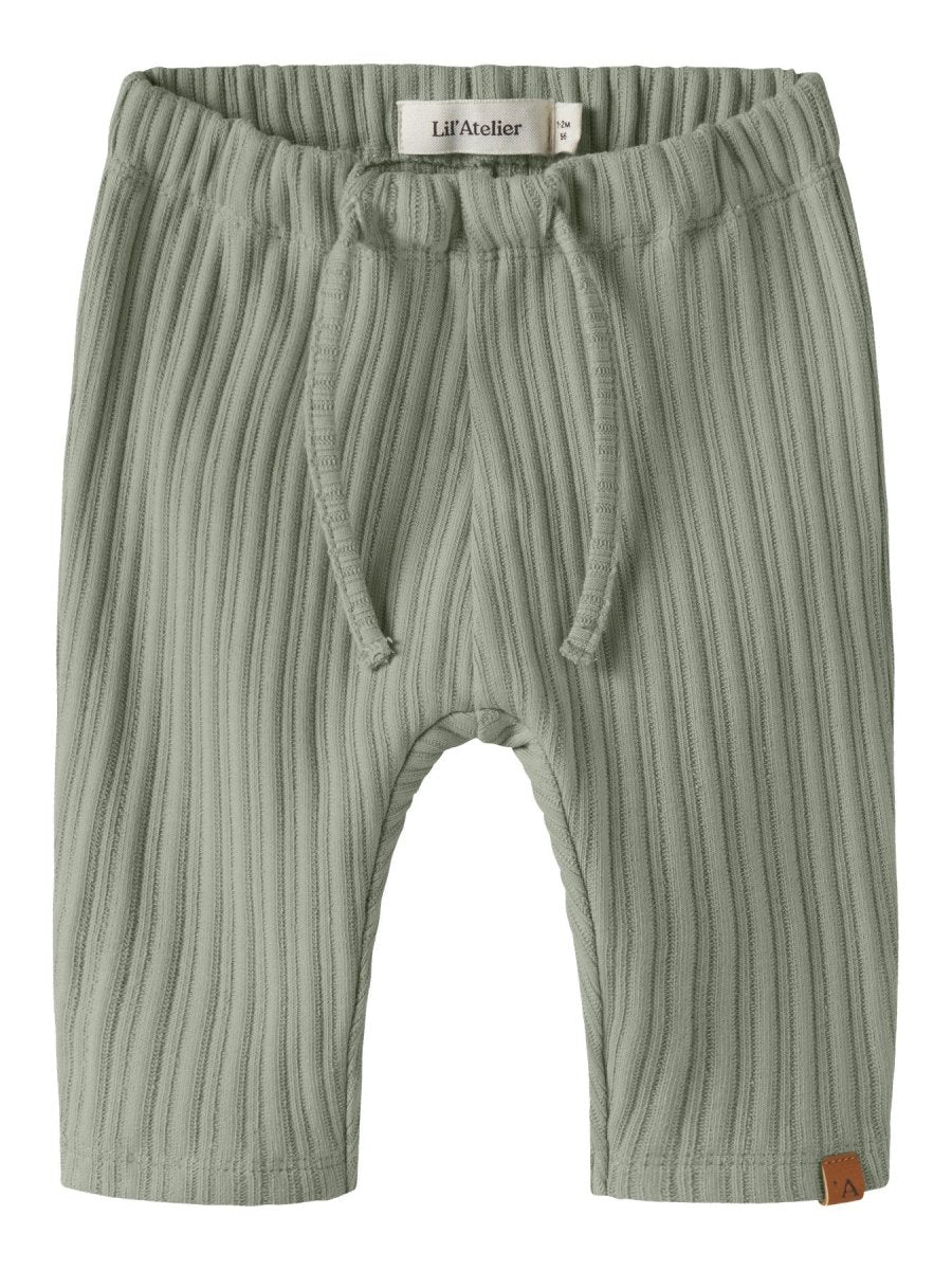 Lil' Atelier Baby TAO LOOSE PANT - Seagrass | Torgunns Barneklær AS