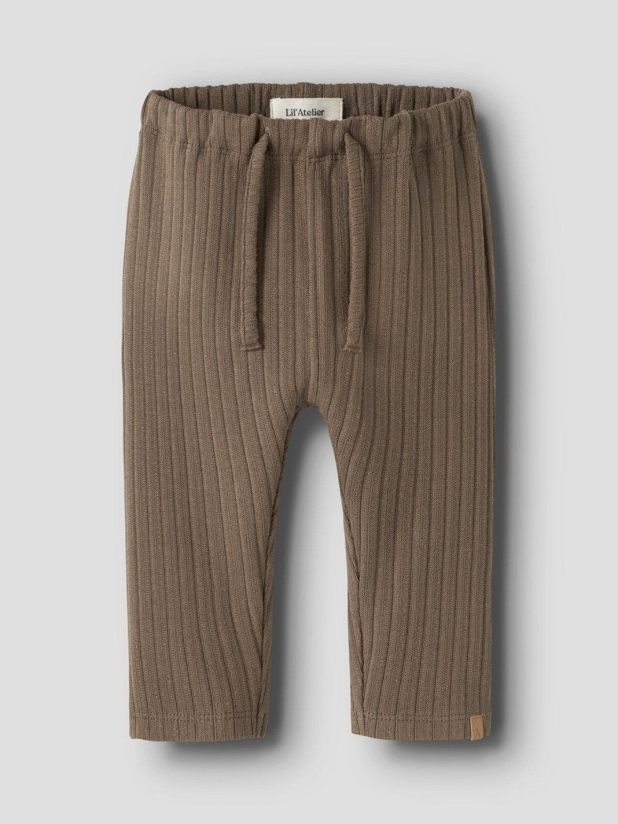 Lil' Atelier Baby TAO LOOSE PANT - Shitake | Torgunns Barneklær AS