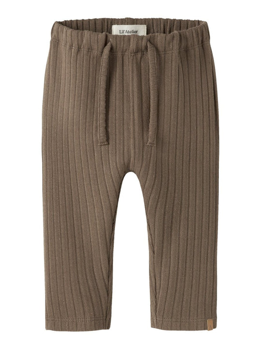 Lil' Atelier Baby TAO LOOSE PANT - Shitake | Torgunns Barneklær AS