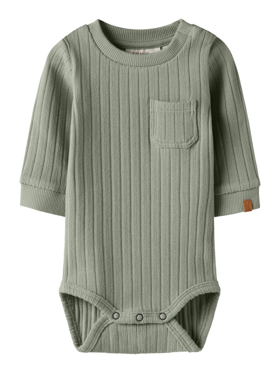 Lil' Atelier Baby TAO LS SLIM BODY - Seagrass | Torgunns Barneklær AS