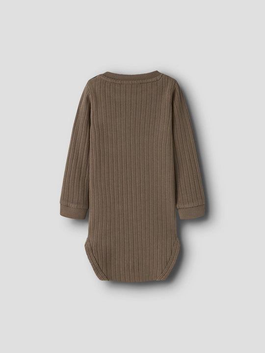 Lil' Atelier Baby TAO LS SLIM BODY - Shitake | Torgunns Barneklær AS