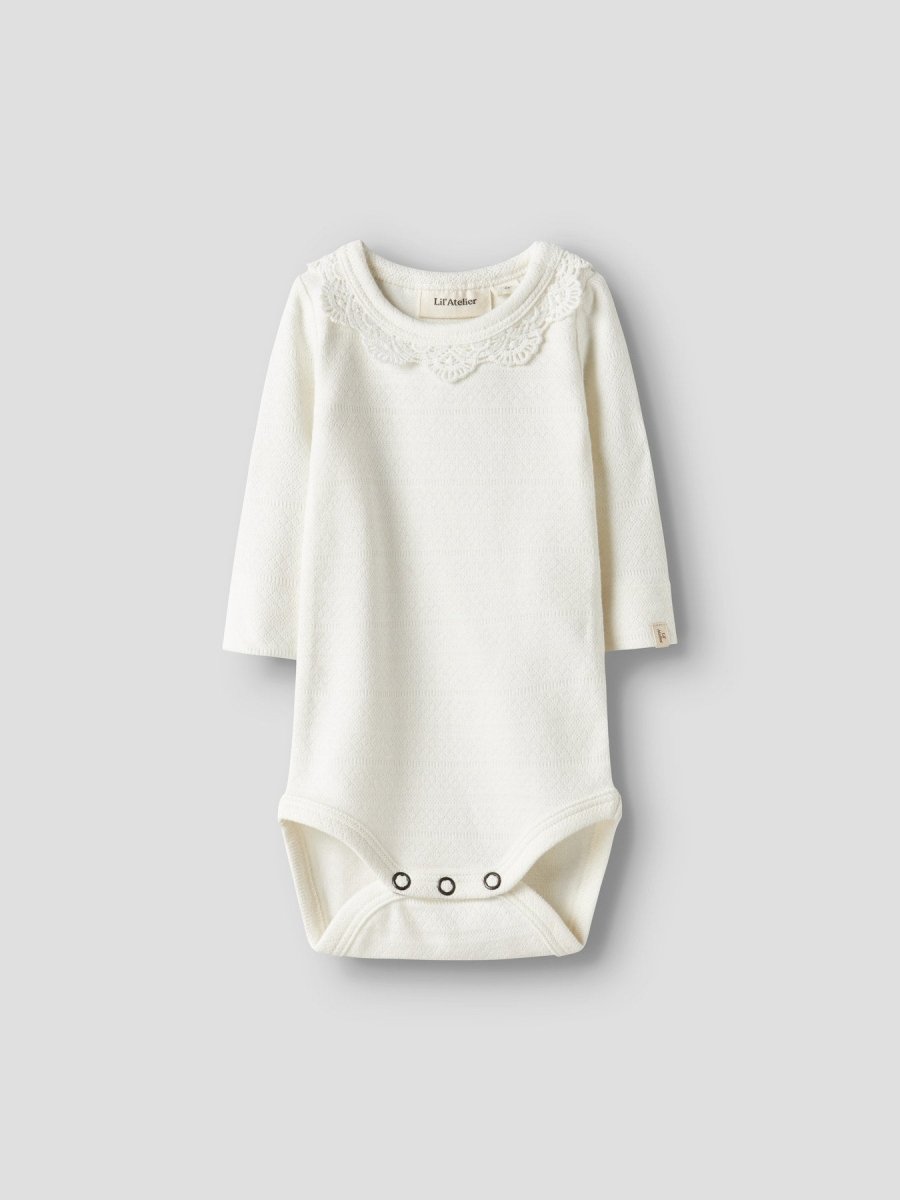 Lil' Atelier Baby TAPIA LS SLIM BODY - Coconut Milk | Torgunns Barneklær AS