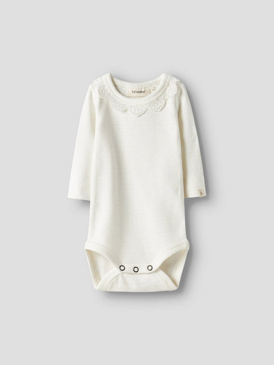 Lil' Atelier Baby TAPIA LS SLIM BODY - Coconut Milk | Torgunns Barneklær AS