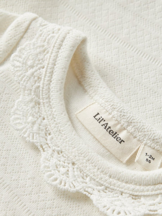 Lil' Atelier Baby TAPIA LS SLIM BODY - Coconut Milk | Torgunns Barneklær AS