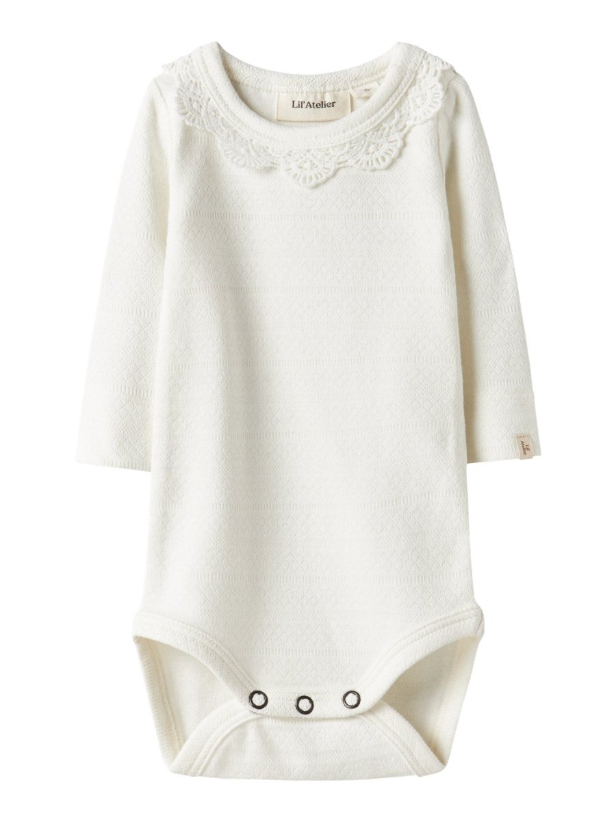 Lil' Atelier Baby TAPIA LS SLIM BODY - Coconut Milk | Torgunns Barneklær AS