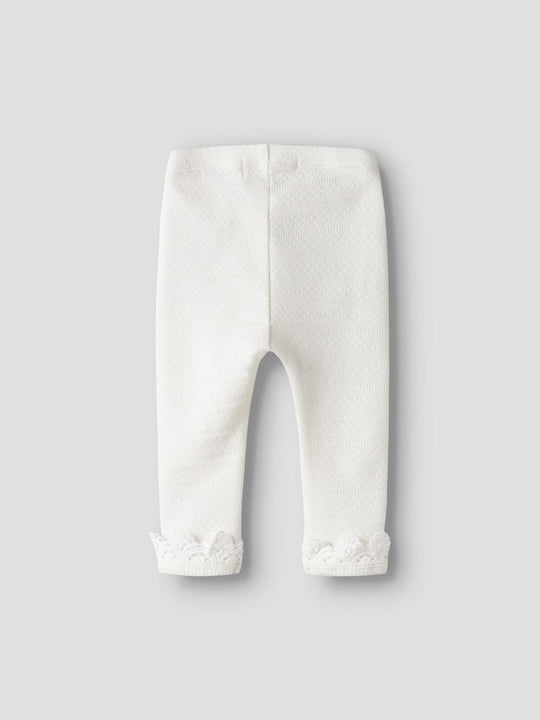 Lil' Atelier Baby TAPIA SLIM LEGGINGS - Coconut Milk | Torgunns Barneklær AS