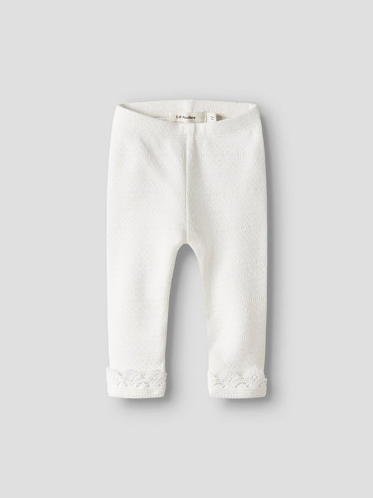 Lil' Atelier Baby TAPIA SLIM LEGGINGS - Coconut Milk | Torgunns Barneklær AS
