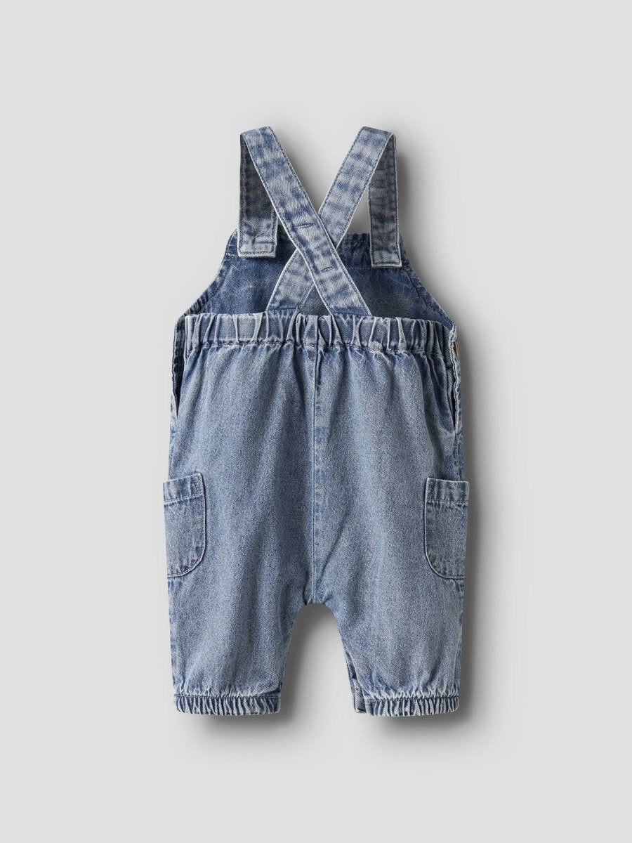Lil' Atelier Baby TAYA LOOSE DENIM OVERALL - Medium Blue Denim | Torgunns Barneklær AS
