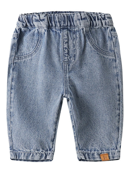 Lil' Atelier Baby TAYA LOOSE JEANS - Medium Blue Denim | Torgunns Barneklær AS
