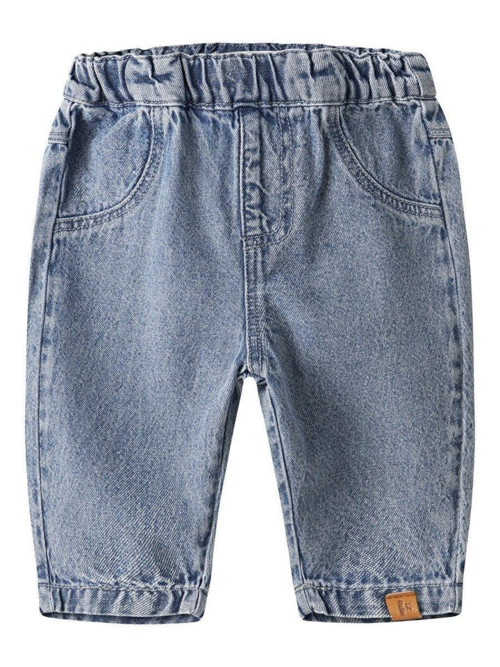 Barnes jeansbukser med elastisk liv, myk denim for små barn 0-8 år