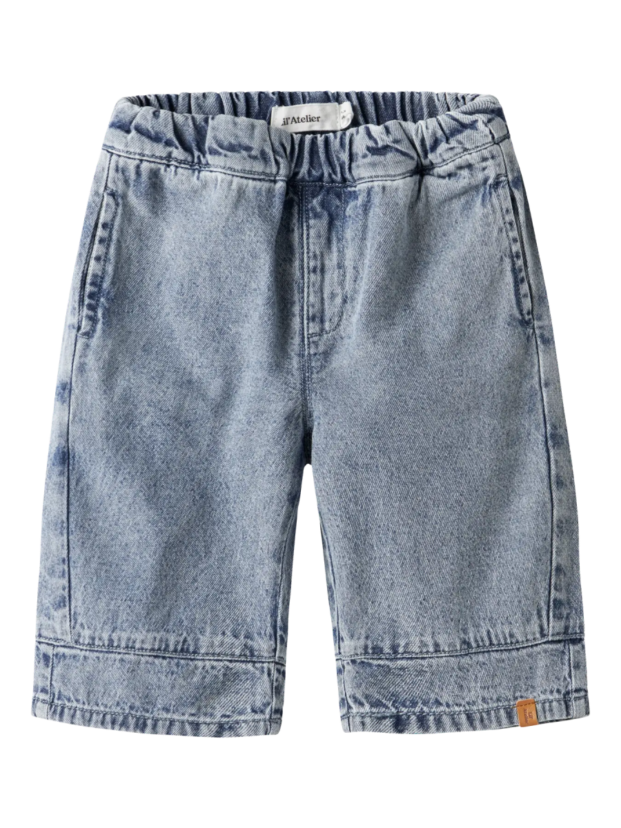 Lil' Atelier Baby TAYA WIDE JEANS - Medium Blue Denim | Torgunns Barneklær AS