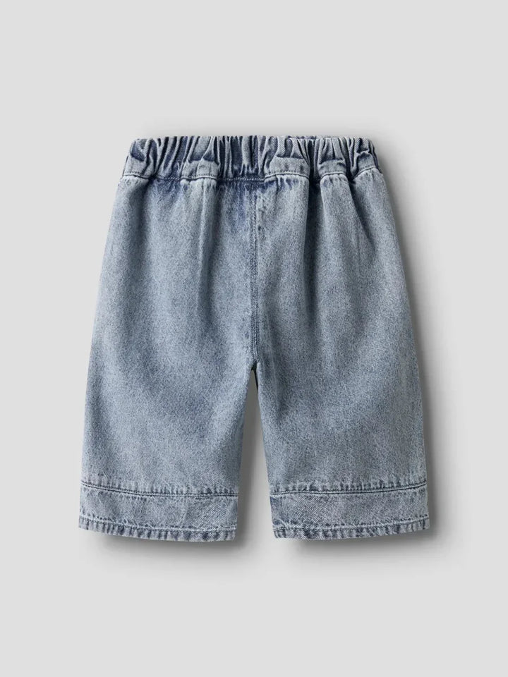 Barnes jeansshorts med elastisk liv, myke og bekveme for små barn