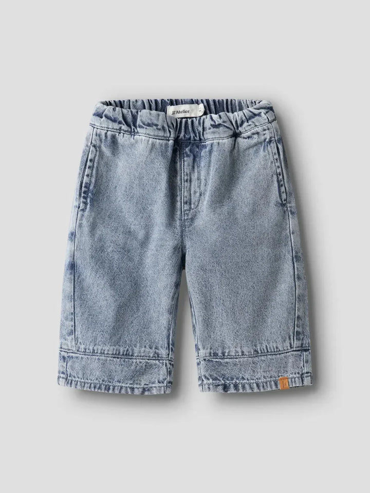 Barnes denimshorts med elastisk liv, myke og bekveme for små barn